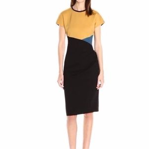 Anne Klein Colorblock Ponte Sheath Dress Size 10